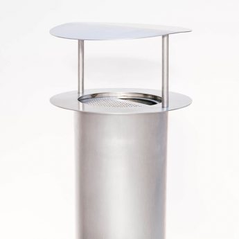 Cendrier Tempête Céramique Rayé Rouge – Anti-Vent & Anti-Odeurs, Diam. 11 Cm, Design Coloré Et Élégant Pour Intérieur Extérieur