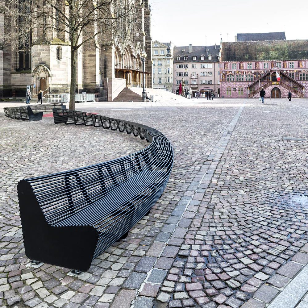 banc-bench-circulaire-circular-metal-mobilier-urbain-outdoor-street furniture-Mulhouse