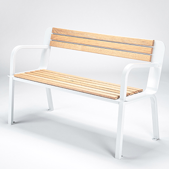 Design Parks Furniture Wood and Metal Bench