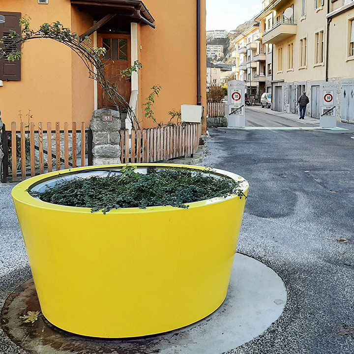 Sion Giant urban planter design by DVArchitectes