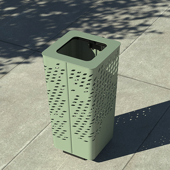 Mobilier urbain : Poubelle Urbaine Design Avec Cendrier