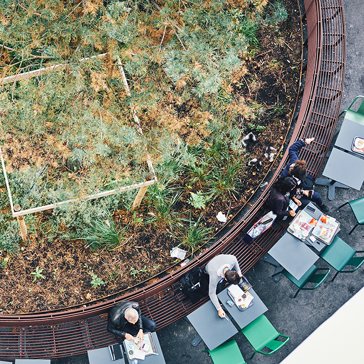 TF URBAN - Circular Bench - by Lucile Soufflet. Restaurant, Paris, Porte de Versailles