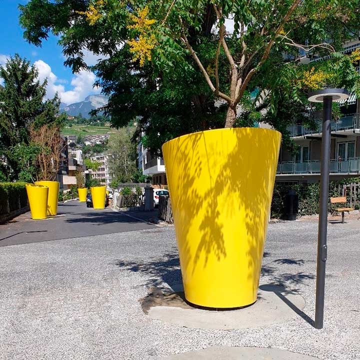 Jardinière urbaine carrée : Devis sur Techni-Contact - Pot de fleur