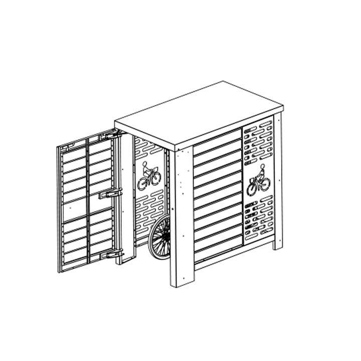 Abri vélo sécurisé - Tous les fabricants de l'architecture et du