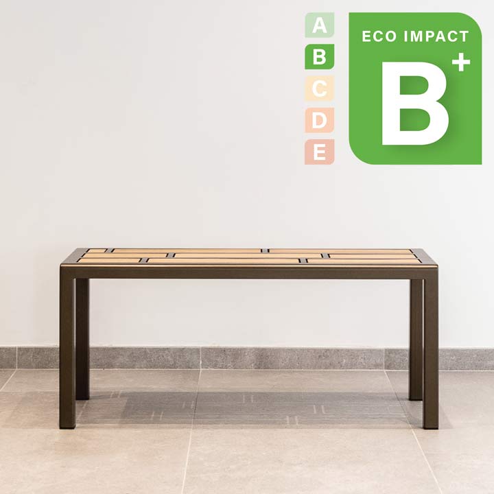 banquette Re-néo mobilier urbain upcyclé.