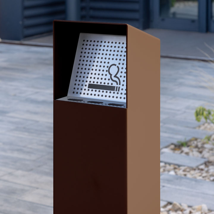 Cendrier Extérieur Avec Couvercle - Design Camouflage Moderne - Silicone Souple Anti-casse - Pour Balcon, Jardin, Bureau