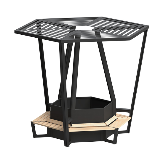 ombrière végétale pour espace urbain