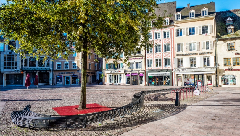 Circular Bench at the heart of Mulhouse